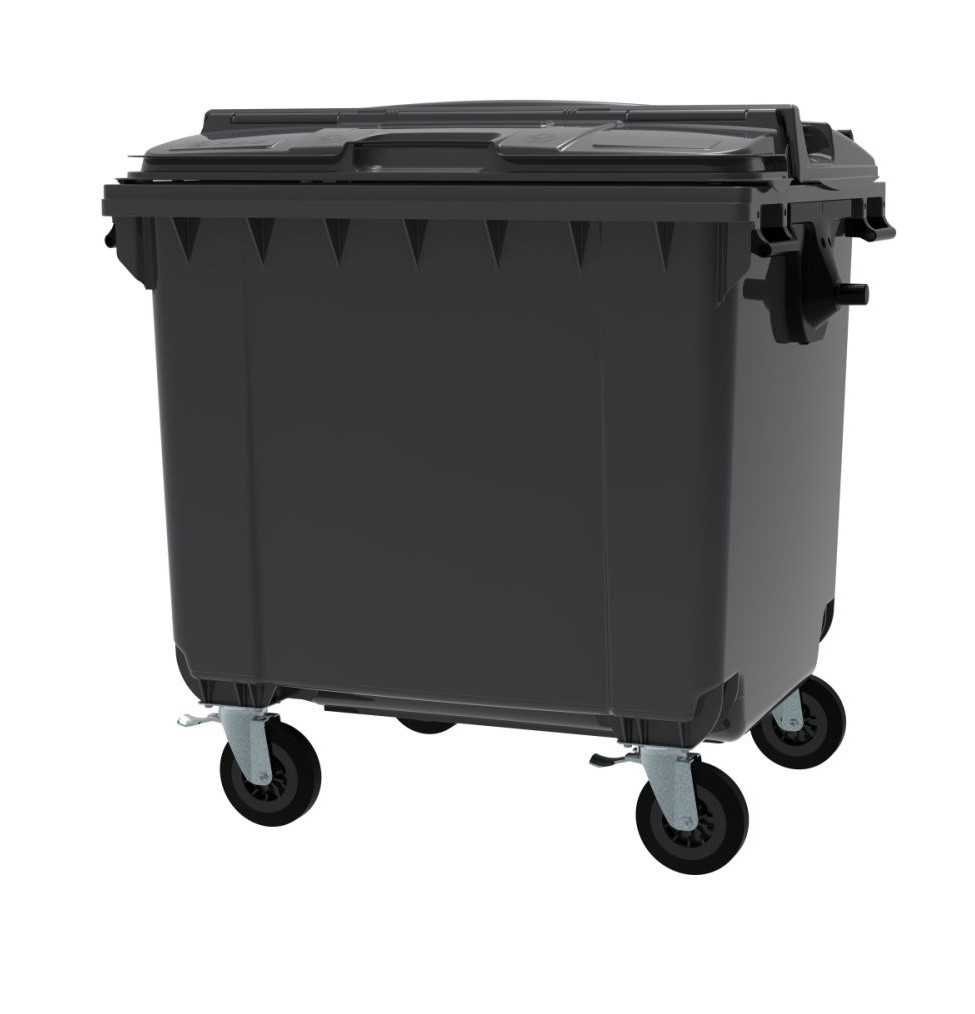 Контейнер для відходів 1100л, ESE з кришкою Split Lid, сірий